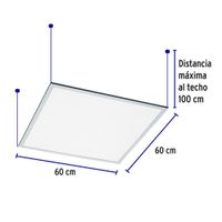 Panel LED Colgante Cuadrado Luz Neutra 45 W - Volteck