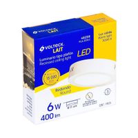 Lámpara Tipo Plafón LED Redonda Luz Cálida 6 W - Volteck