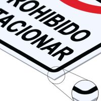 Rótulo No Estacionar 20x30 Cm - Sigo