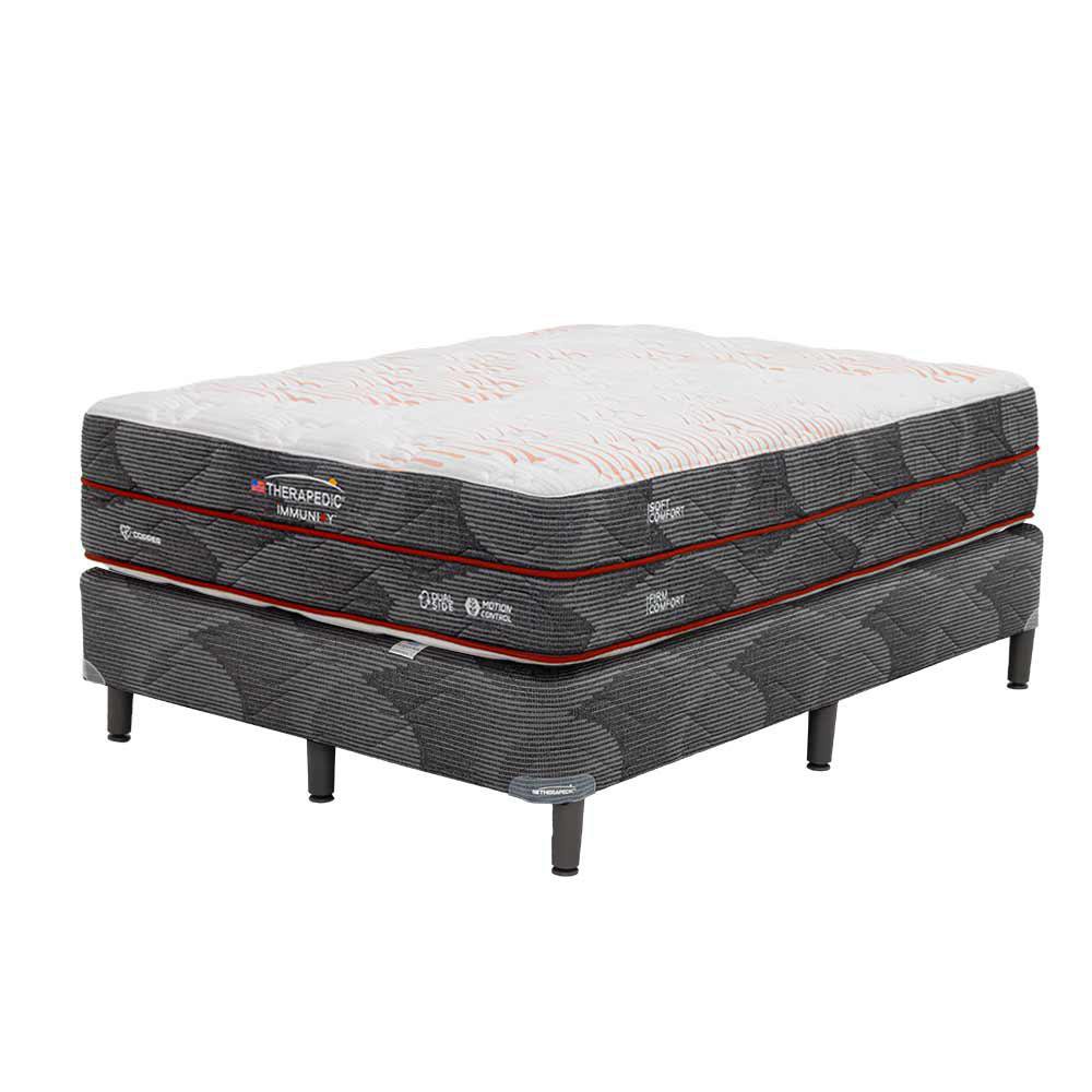 Set De Cama Colchón + Base Immunity Dual Energy - Varios Tamaños Matrimonial