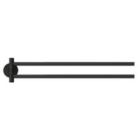 Toallero De Barra Adhesivo 2 Brazos Moon Black - Tesa