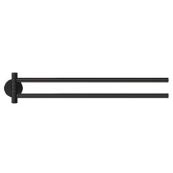 Toallero De Barra Adhesivo 2 Brazos Moon Black - Tesa