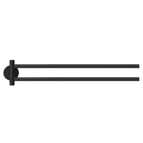 Toallero De Barra Adhesivo 2 Brazos Moon Black - Tesa