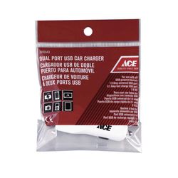 Cargador USB Doble Puerto Para Vehículo - Ace