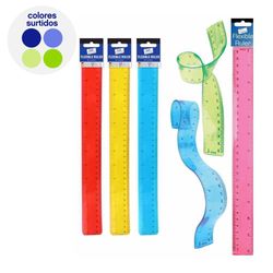 Regla Flexible - Diamond Vision Colores Surtidos