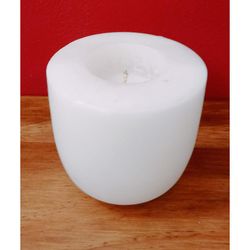 Vela Vase Blanca 10X10 Cm