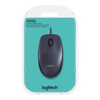 Mouse Alámbrico Negro - Logitech