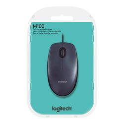 Mouse Alámbrico Negro - Logitech