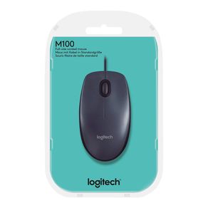 Mouse Alámbrico Negro - Logitech