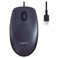 Mouse Alámbrico Negro - Logitech