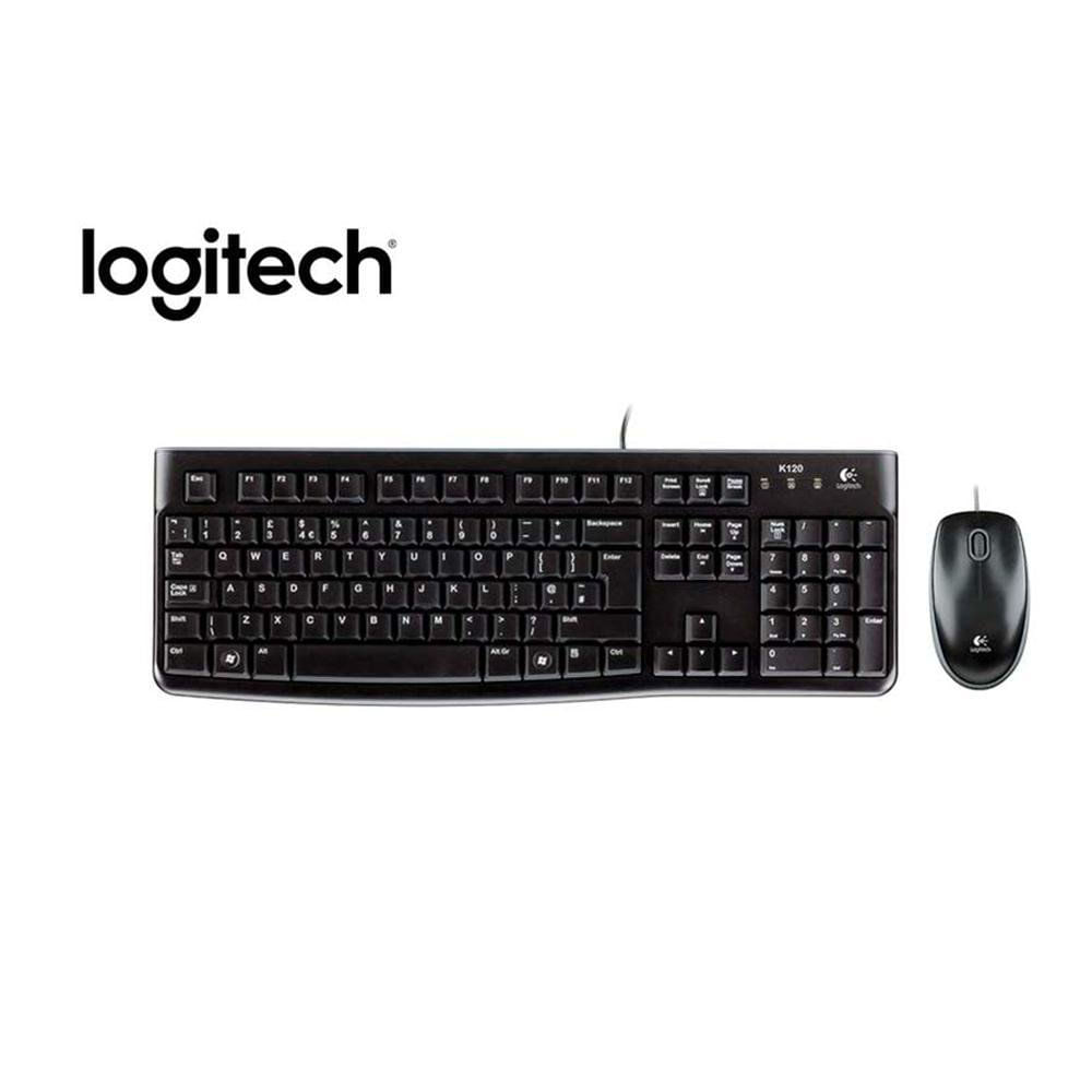 Combo Teclado y Mouse MK120 Color Negro