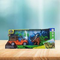 Set De Juego Jeep Y Dinosaurio En El Parque