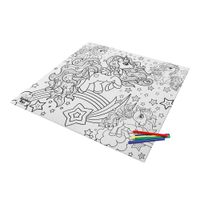 Tapete Para Pintar Unicornio - Samba