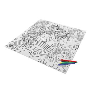 Tapete Para Pintar Unicornio - Samba