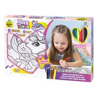 Tapete Para Pintar Unicornio - Samba