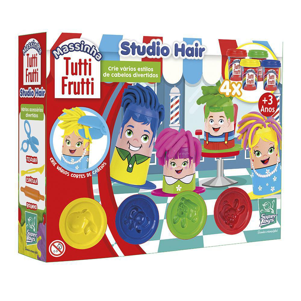 Set de Plasticina Tutti Frutti Studio Hair para Crear Peinados para 3+ Años Set de Plastic…