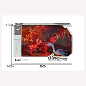 Volcanic Dinosaur Kingdom Dilophaurus 4 Pzas - Koala Kids