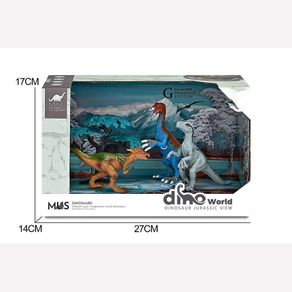 Glacier Dinosaur Kingdom Velociraptor  4 Pzas - Koala Kids