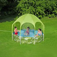 Piscina Splash Verde con Techo 2.44x0.51 M