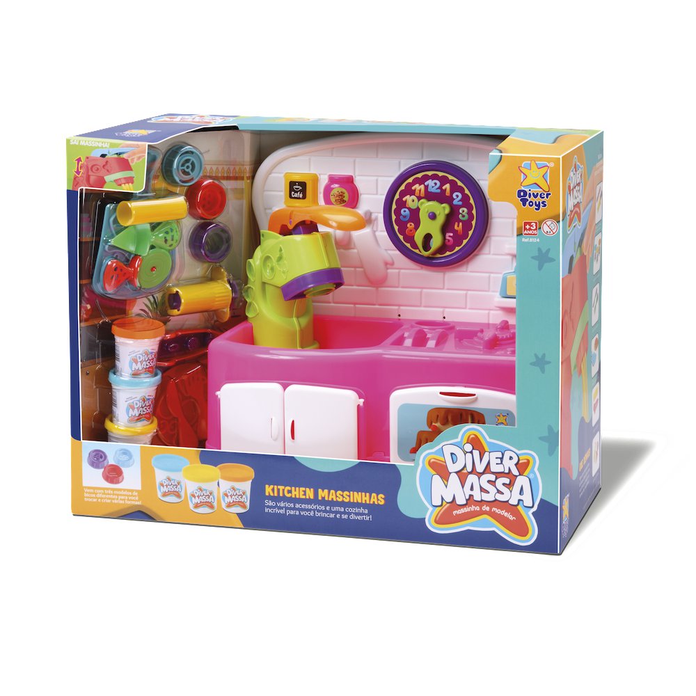 Set de Plasticina Diver Massa de Cocina para 3+ Años Set De Cocina Con Plasticina - Diver…