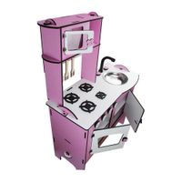 Cocina De Madera Rosa - Koala Kids