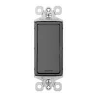 Interruptor Sencillo Negro 15A Radiant - Legrand