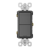 Interruptor Doble Negro 15A Radiant - Legrand