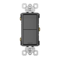 Interruptor Doble Negro 15A Radiant - Legrand
