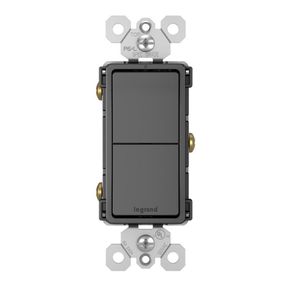 Interruptor Doble Negro 15A Radiant - Legrand