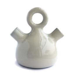 Florero Decorativo Con Agolla De Cerámica - Kikotem