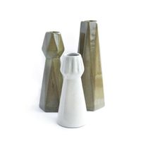 Set De Tres Floreros De Cerámica - Kikotem