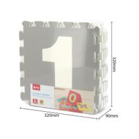 Mat De Rompecabezas De Números Gris 9 Pzas - Koala Kids