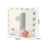 Mat De Rompecabezas De Números Gris 9 Pzas - Koala Kids