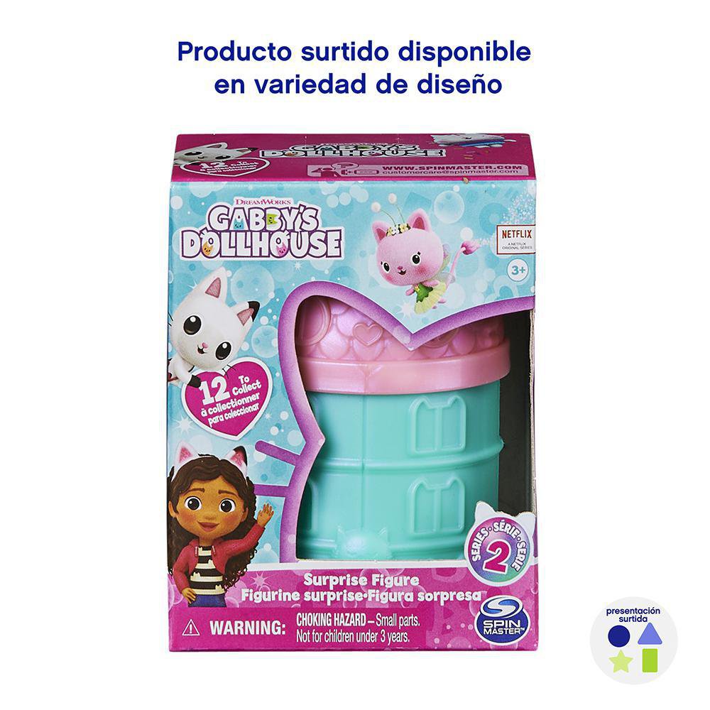 Figura Sorpresa Serie 2 Gabby's Dollhouse 3+ Años Diseños Surtidos Figura Sorpresa Gabby’s Dollhouse Diseños Surtidos