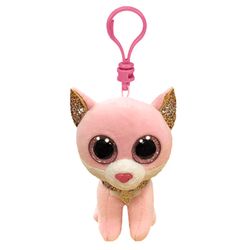 Beanie Boos Fiona Gato Rosado Clip - Ty