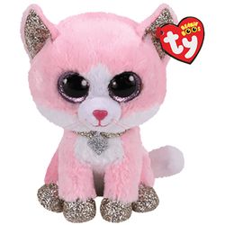 Beanie Boos Fiona Gato Rosado Mediano - Ty