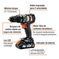 Combo De Rotomartillo Y Destornillador Inalámbricos 20 V - Truper Max