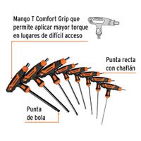Juego De Llaves Allen Extralargas 8 Pzas - Truper