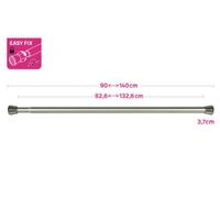 Galería De Tensión Fuji Plateada Extensible De 90 - 140 Cm - Inspire