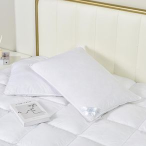 Set De 2 Almohadas De Plumas Enteras Estándar - Viva