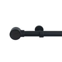 Galería De Metal Koky Negra Extensible De 200 - 360 Cm - Inspire