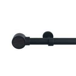 Galería De Metal Koky Negra Extensible De 200 - 360 Cm - Inspire