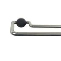 Galería Doble Sombrío Plateada Extensible De 120 - 210 Cm - Inspire