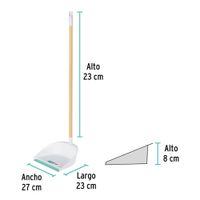 Recogedor Plástico Con Bastón De Madera - Klintek