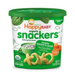 Snack De Espinaca Cremosa y Zanahoria - Happy Baby