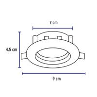 Lámpara LED Dirigible Empotrable Luz De Día 5 W - Volteck