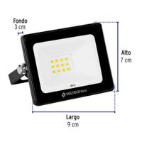 Reflector Ultra Delgado LED Luz De Día 10 W – Volteck