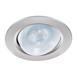 Lámpara LED Dirigible Empotrable Luz De Día 5 W Cromo - Volteck