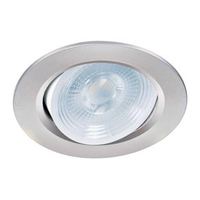 Lámpara LED Dirigible Empotrable Luz De Día 5 W Cromo - Volteck