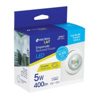 Lámpara LED Dirigible Empotrable Luz De Día 5 W Blanca - Volteck